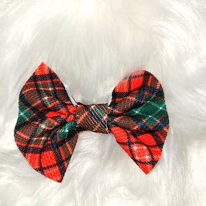 Plaid Christmas bow